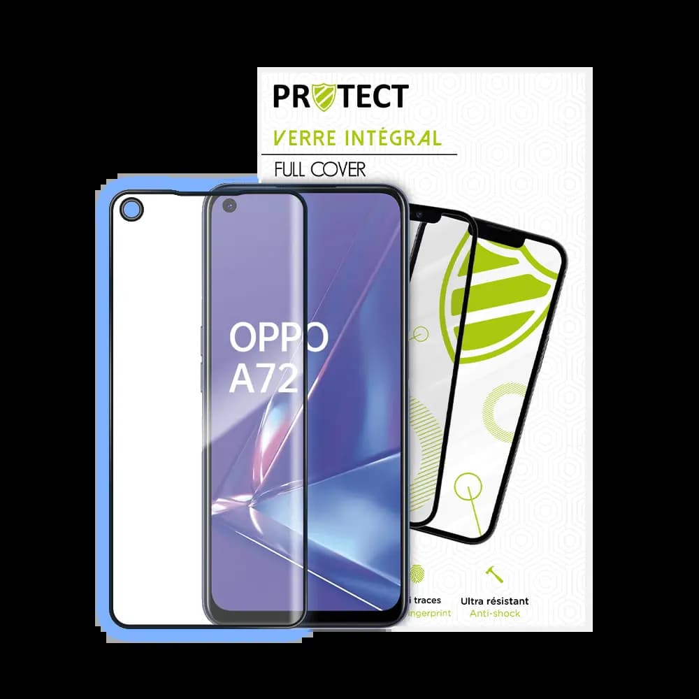 Verre trempé intégral 5D 9H – protection écran OPPO A72 4G – PROTECT Noir - Vue 24