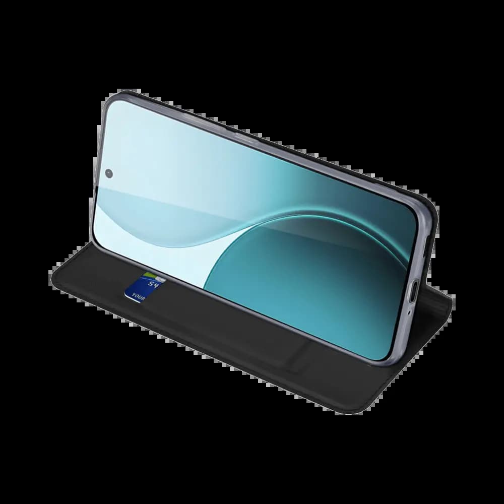 Housse folio OPPO Reno14 F 5G porte-carte – Dux Ducis Skin Pro Noir - Vue 24