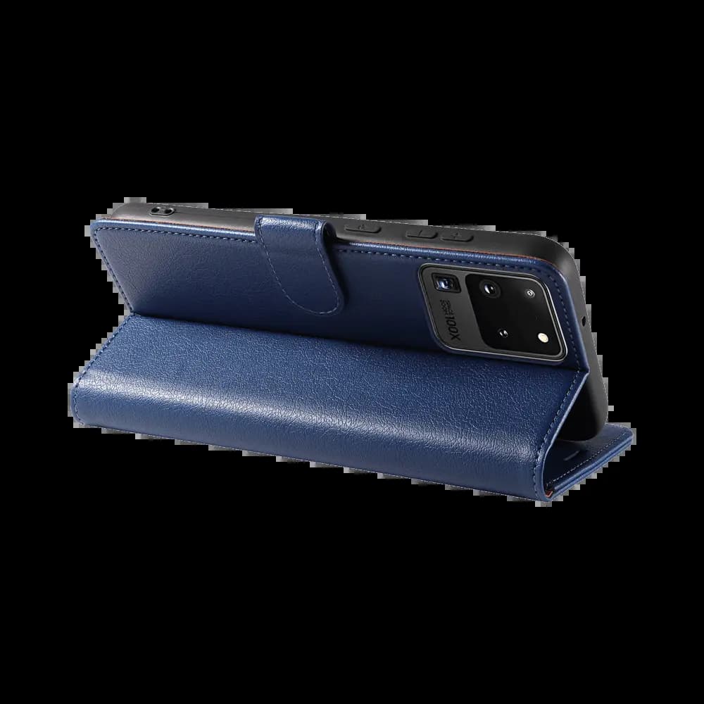 Housse folio anti-RFID Samsung Galaxy S20 Ultra – PROTECT IP011 Bleu Marine - Vue 4