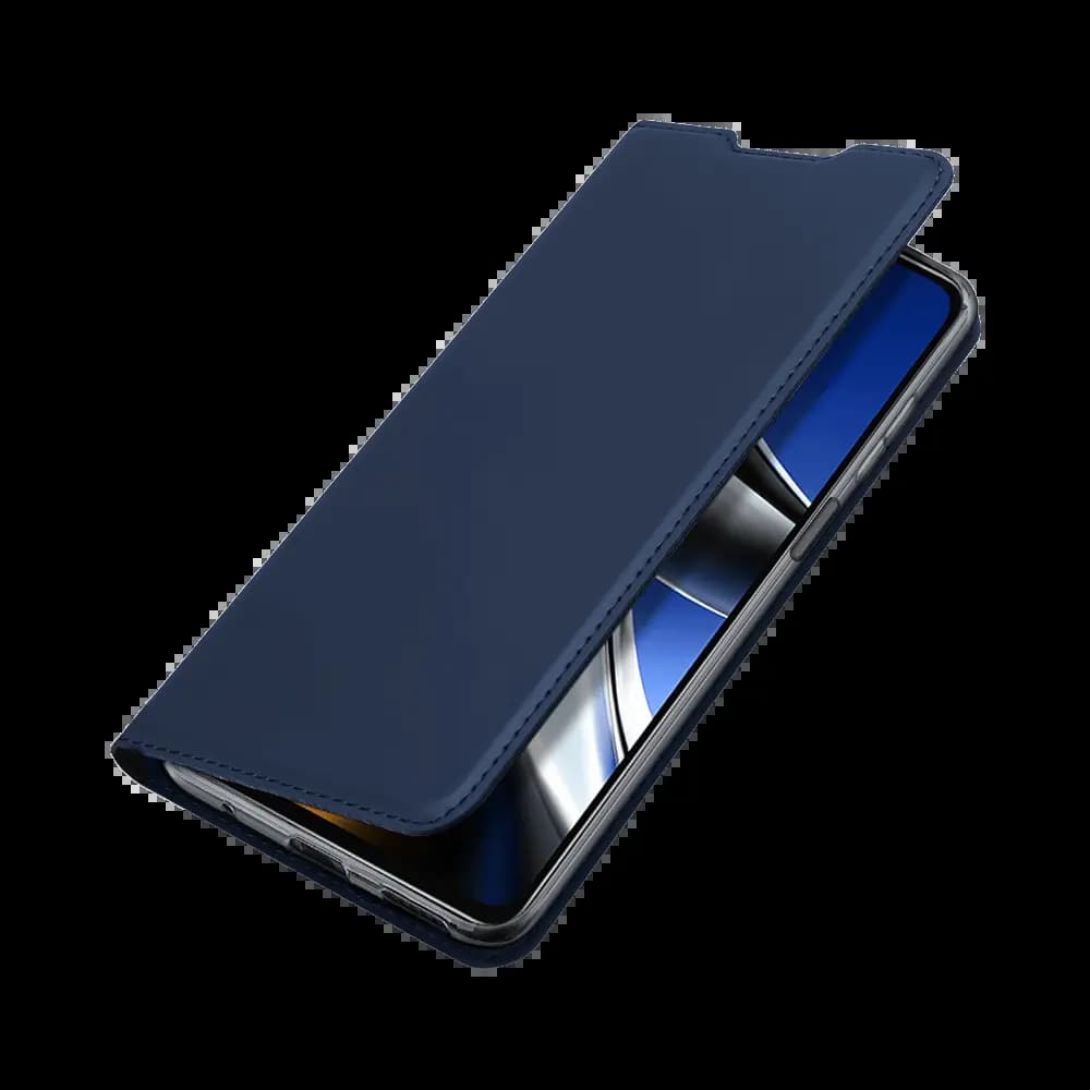 Housse folio Xiaomi Poco X4 Pro 5G porte-carte – Dux Ducis Skin Pro Bleu - Vue 12