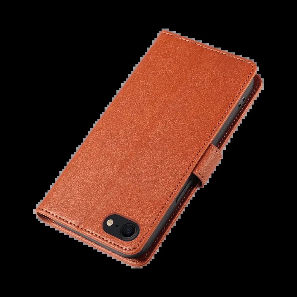 Housse folio anti-RFID iPhone 7 / 8 / SE – PROTECT IP011 Marron - Vue 36