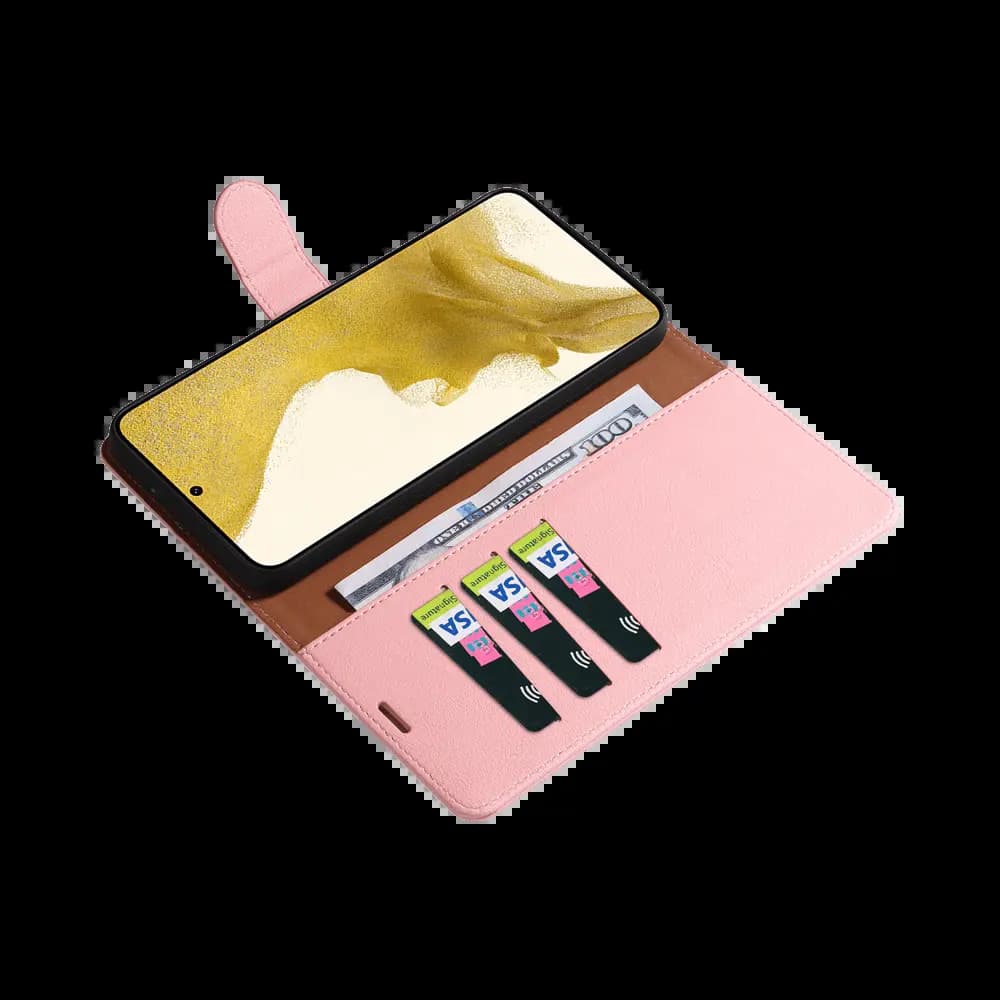 Housse folio anti-RFID Samsung Galaxy S20 Ultra – PROTECT IP011 Rose - Vue 7