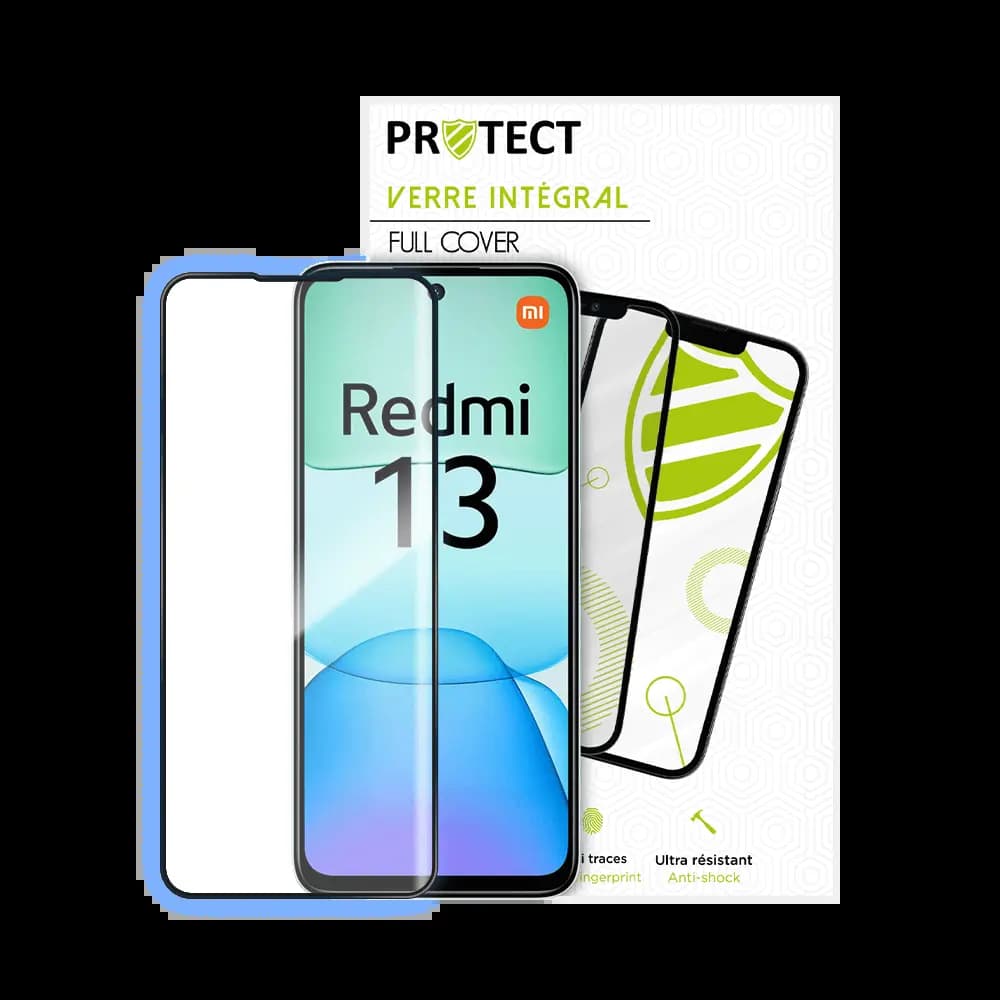 Verre trempé intégral 5D 9H – protection écran Xiaomi Redmi 13 4G – PROTECT Noir - Vue 16