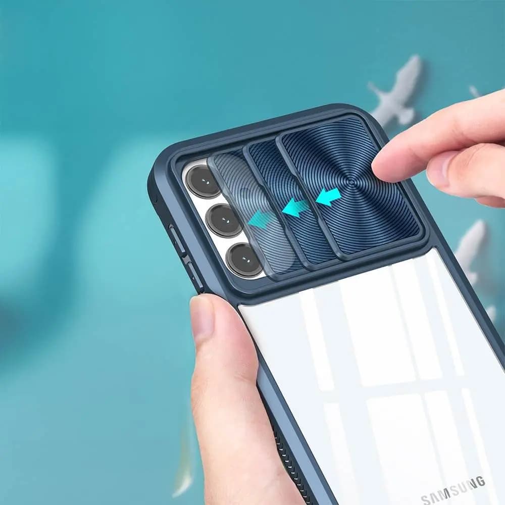 Coque avec cache caméra – Samsung Galaxy A17 5G – PROTECT IE027 Bleu Marine - Vue 7