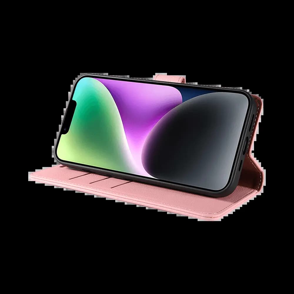 Housse folio anti-RFID iPhone 14 Plus – PROTECT IP011 Rose - Vue 13