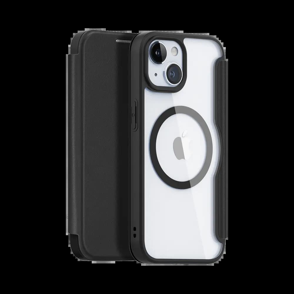 Housse folio MagSafe iPhone 15 Plus – Dux Ducis Skin X Pro Noir - Vue 4
