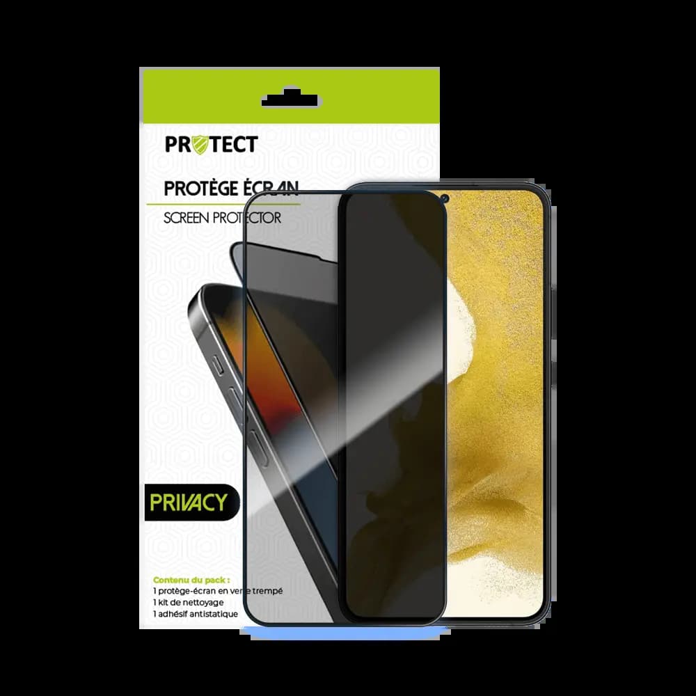 Verre trempé anti-espions 9H – Samsung Galaxy S22+ – PROTECT Transparent - Vue 20
