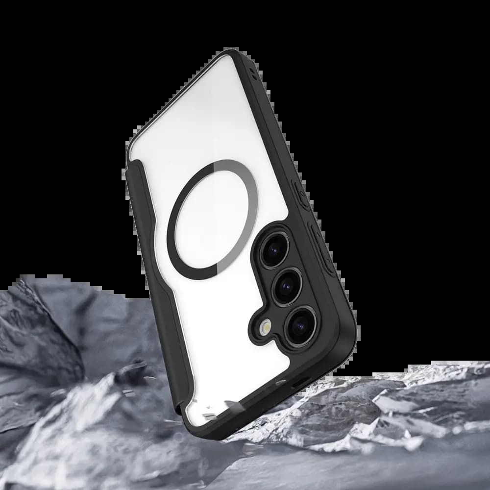 Housse folio Samsung Galaxy S24 5G MagSafe porte-carte – Dux Ducis Skin Pro Noir - Vue 24