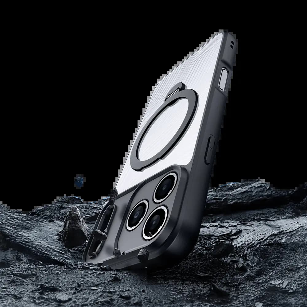 Coque MagSafe avec support – iPhone 17 Pro – Dux Ducis Aimo Mag Noir - Vue 32