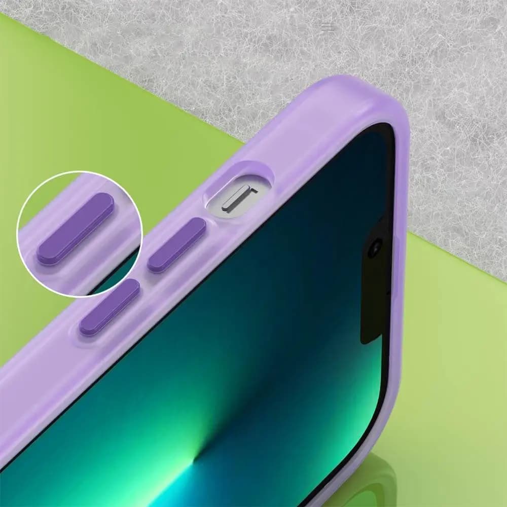 Coque MagSafe bi-matière – iPhone 13 Pro – PROTECT MF-006 Violet Foncé  - Vue 7