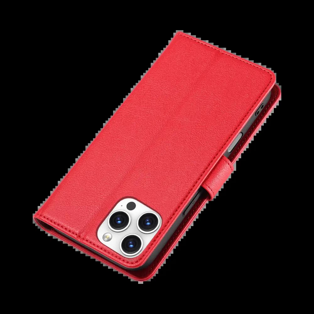 Housse folio anti-RFID iPhone 16 Pro Max – PROTECT IP011 Rouge - Vue 36