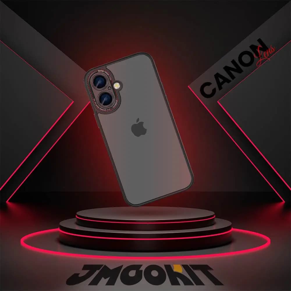 Coque de Protection Canon Lens JMGOKIT pour Apple iPhone 17 Noir - Vue 4