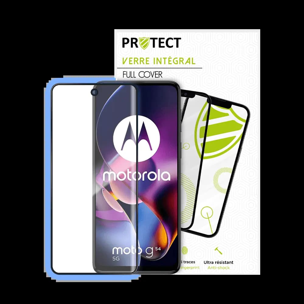 Verre trempé intégral 5D 9H – protection écran Motorola Moto G54 5G – PROTECT Noir - Vue 24