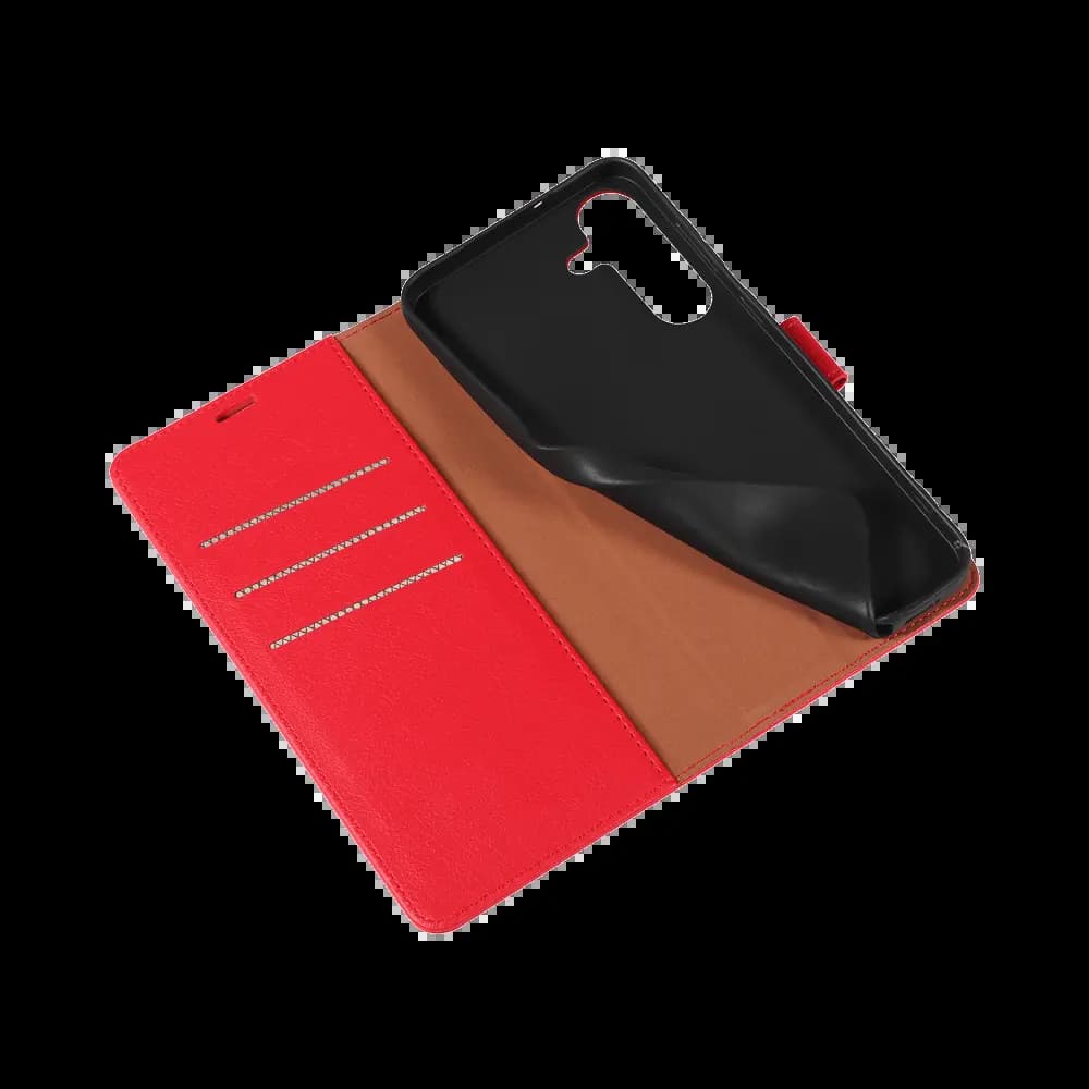 Housse folio anti-RFID Samsung Galaxy S25 FE – PROTECT IP011 Rouge - Vue 13