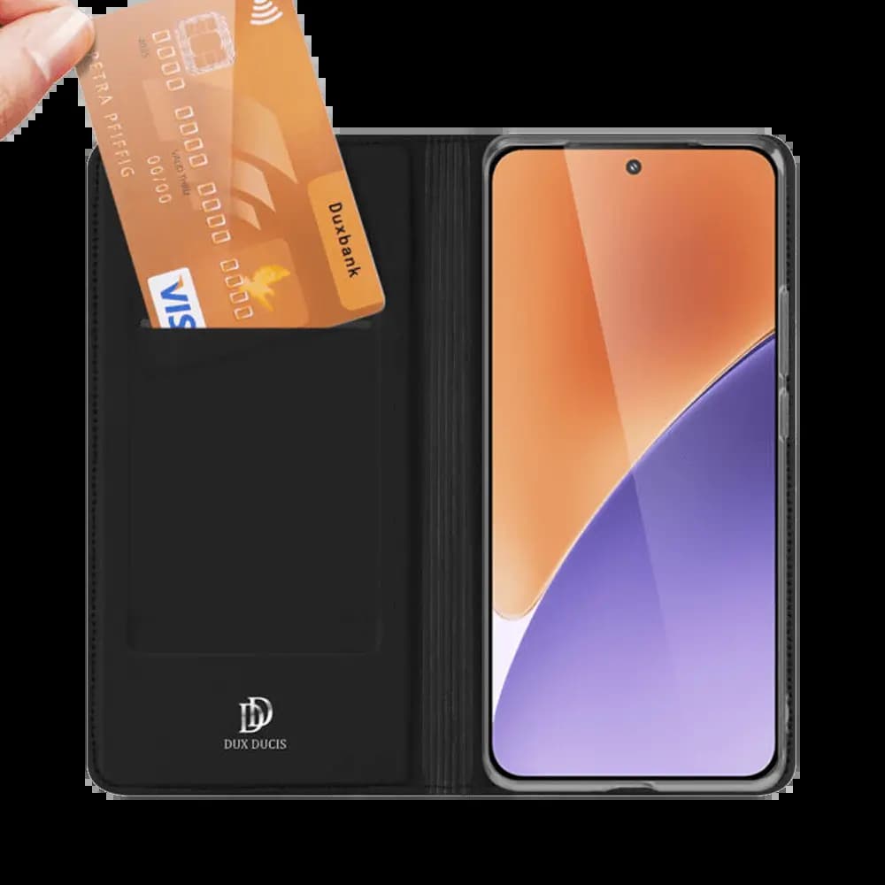 Housse folio Xiaomi 15 5G porte-carte – Dux Ducis Skin Pro Bleu - Vue 3