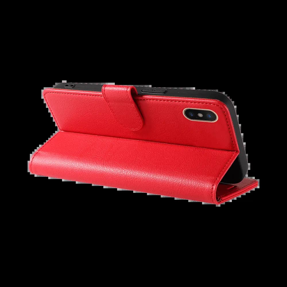Housse folio anti-RFID iPhone XS Max – PROTECT IP011 Rouge - Vue 4