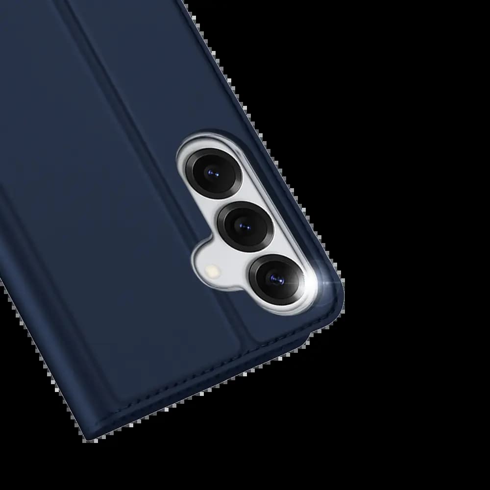 Housse folio Samsung Galaxy S25 porte-carte – Dux Ducis Skin Pro bleu - Vue 4