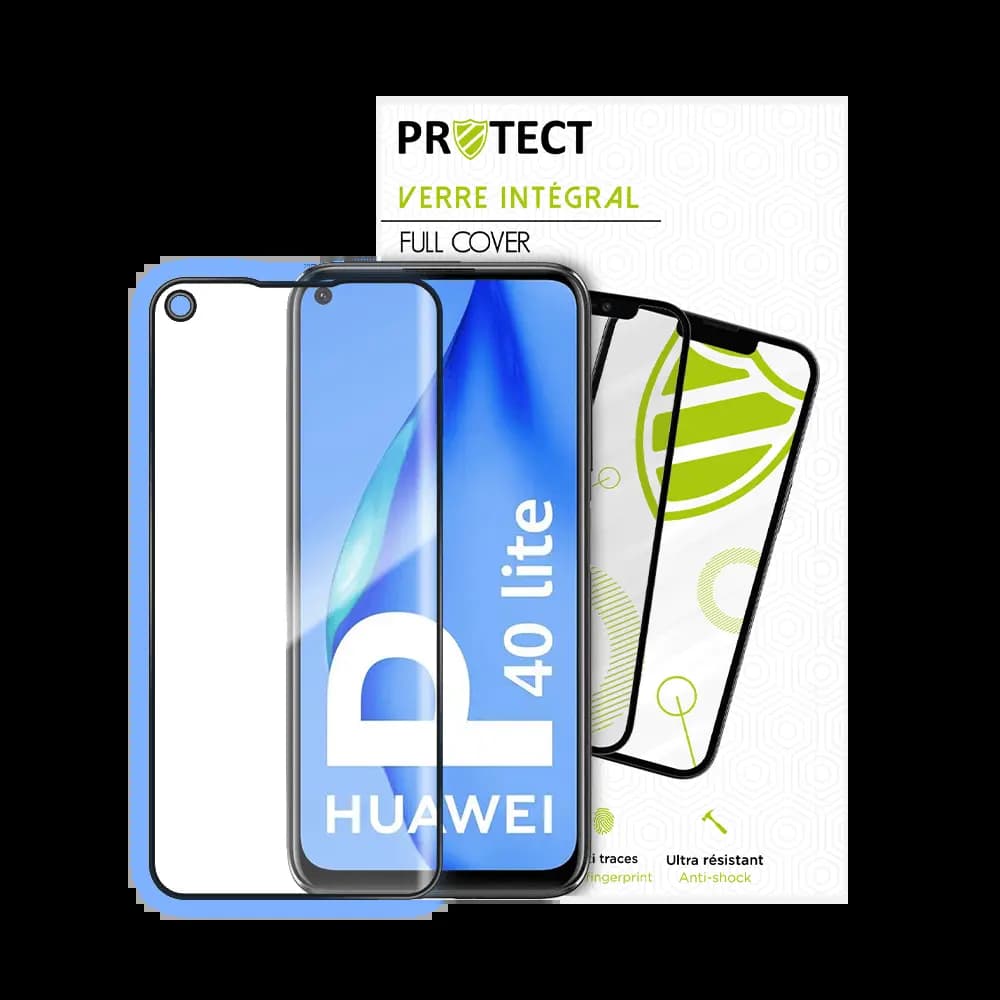 Verre trempé intégral 5D 9H – protection écran Huawei P40 Lite – PROTECT Noir - Vue 24