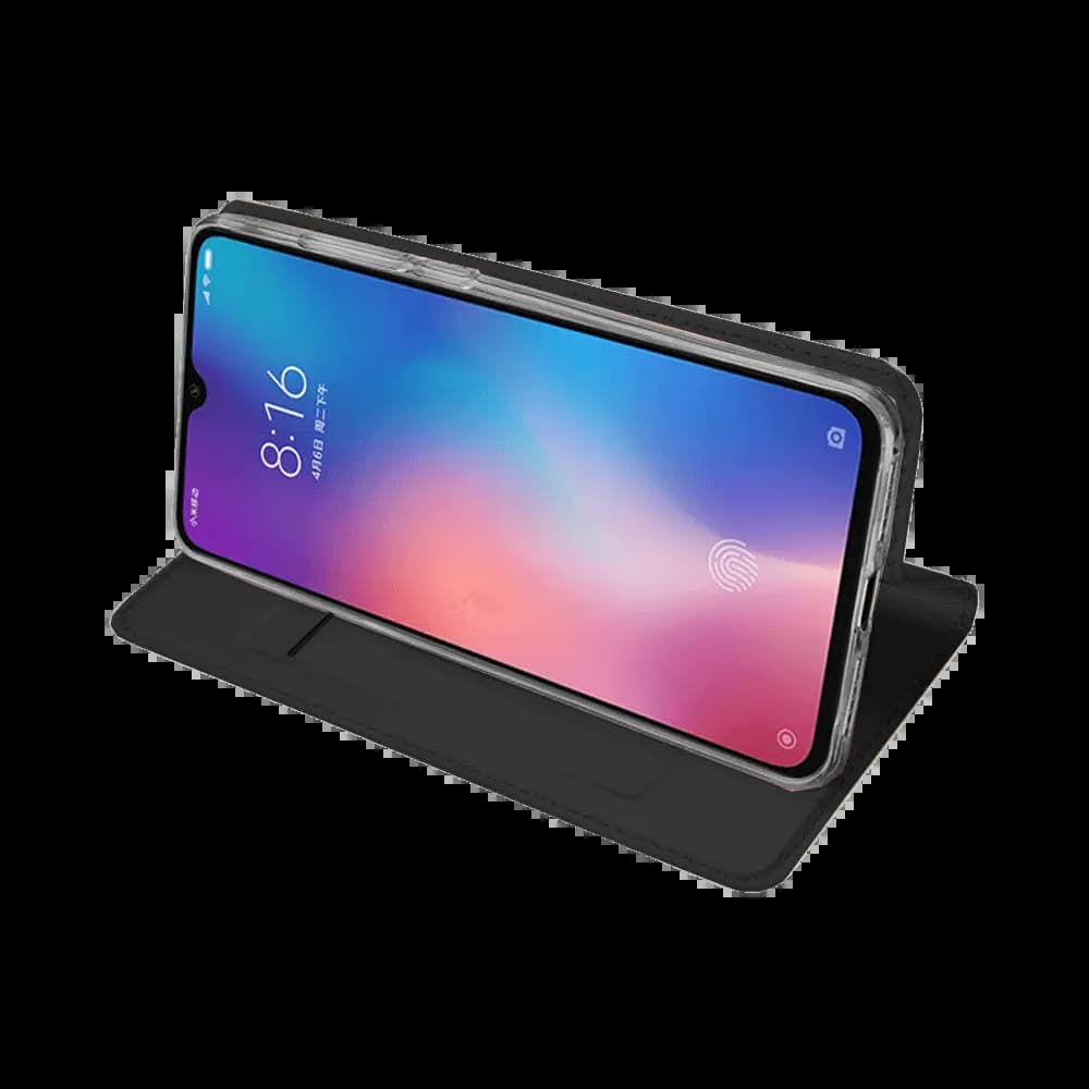 Housse folio Xiaomi Mi 9 Lite porte-carte – Dux Ducis Skin Pro Noir - Vue 16