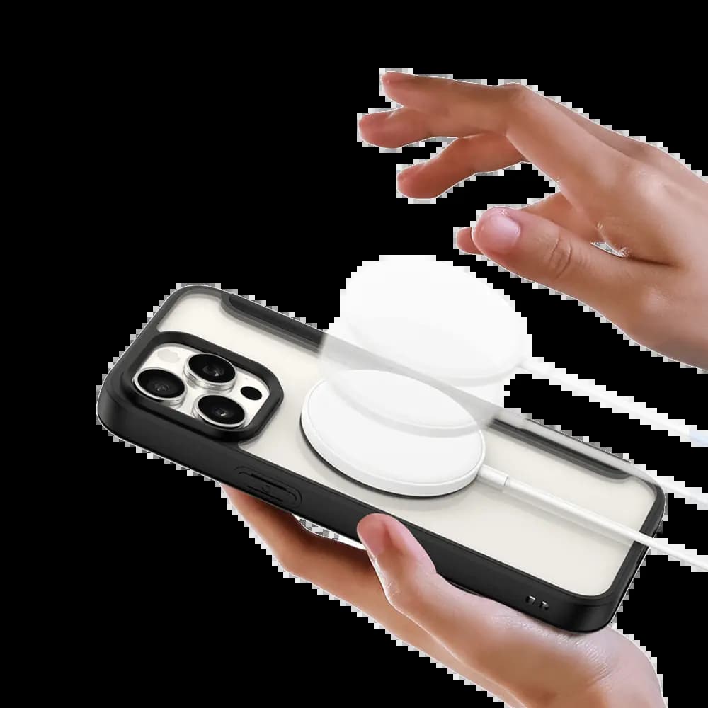 Housse folio MagSafe iPhone 15 Pro Max – Dux Ducis Skin X Pro Noir - Vue 7