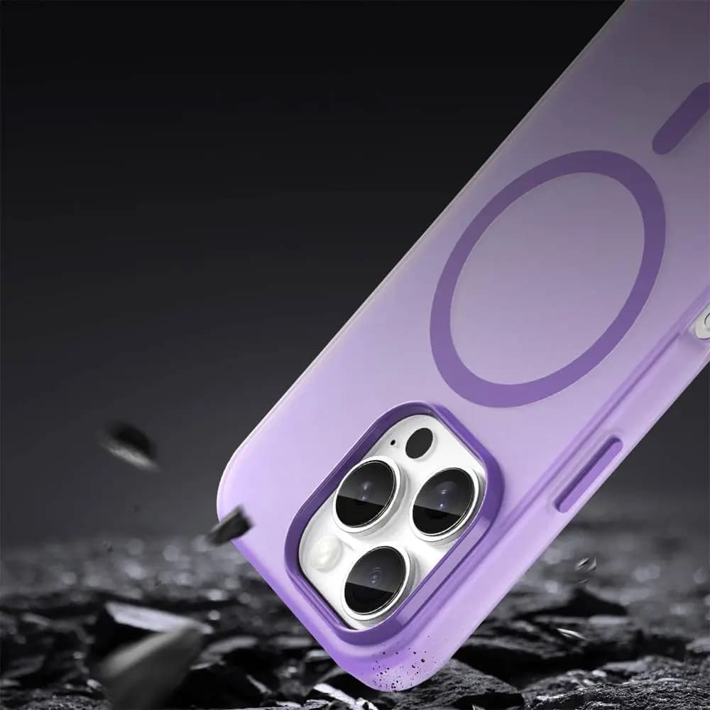 Coque MagSafe bi-matière – iPhone 16 Pro Max – PROTECT MF-006 Violet Foncé - Vue 24