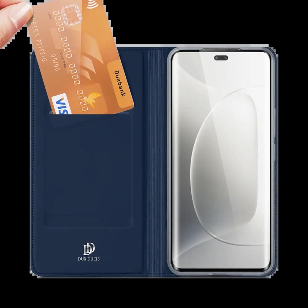 Housse folio Honor 300 Pro / 300 Ultra porte-carte – Dux Ducis Skin Pro Noir - Vue 3