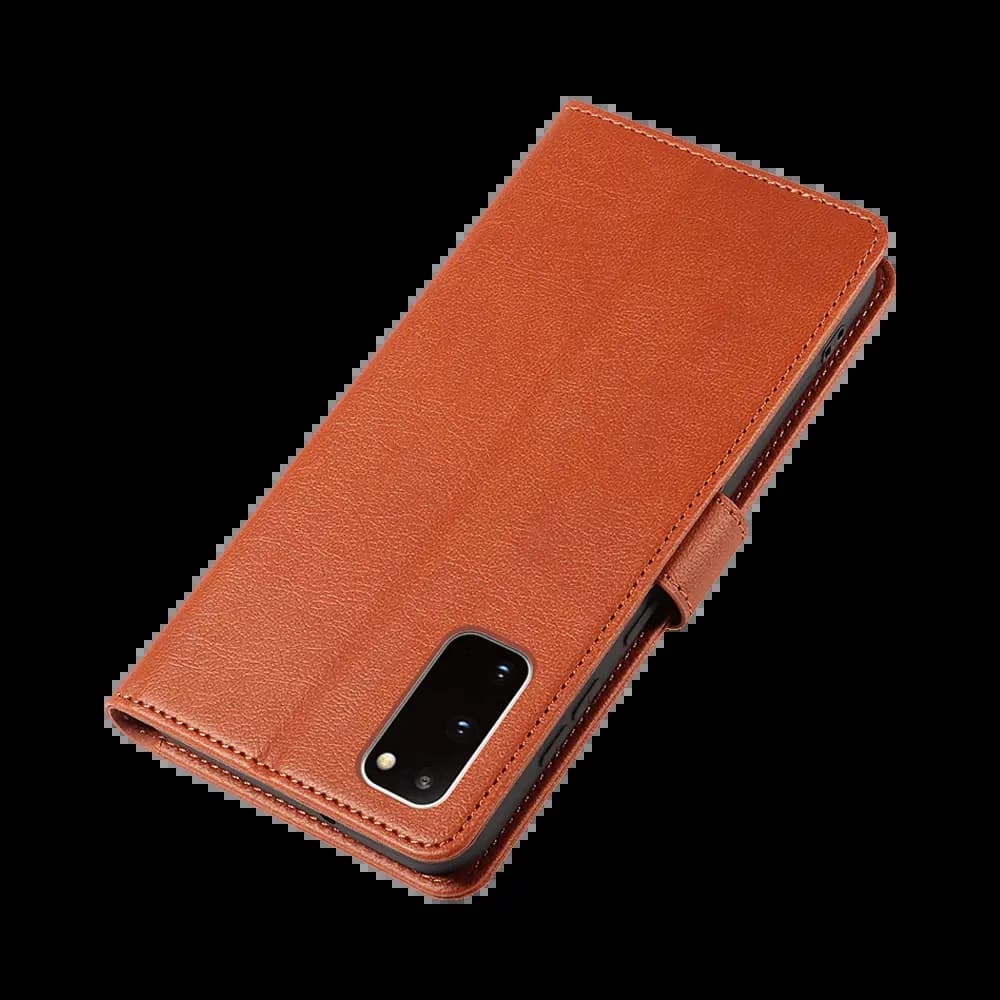 Housse folio anti-RFID Samsung Galaxy S20– PROTECT IP011 Marron - Vue 36