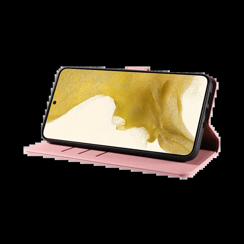 Housse folio anti-RFID Samsung Galaxy S21 – PROTECT IP011 Rose - Vue 13