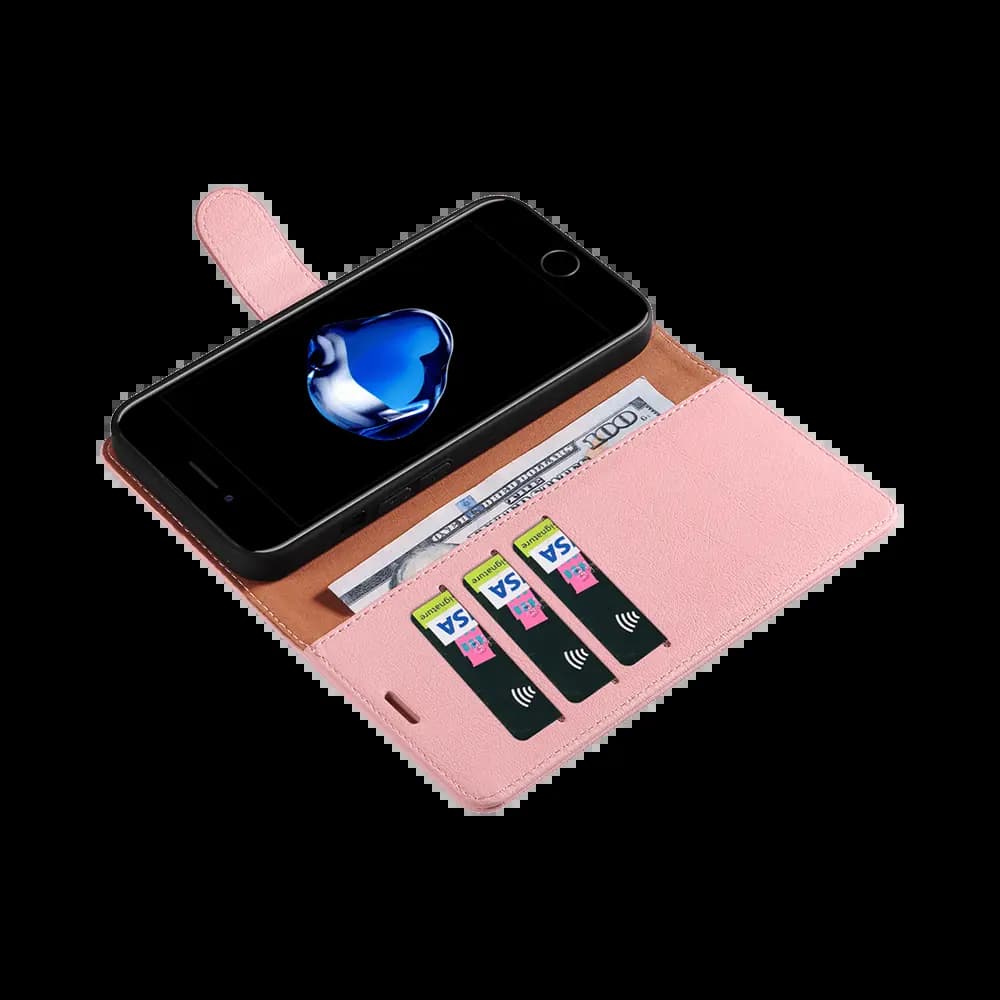 Housse folio anti-RFID iPhone 7 / 8 / SE – PROTECT IP011 Rose - Vue 7