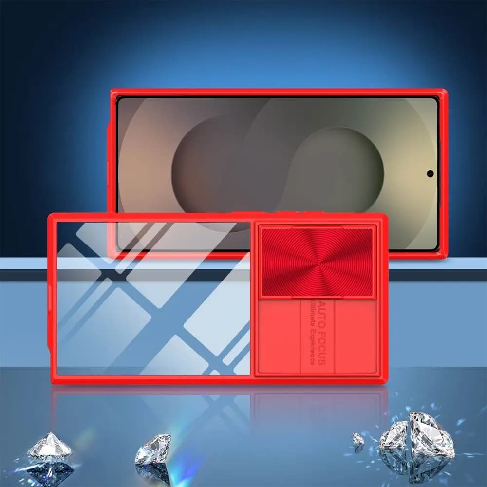 Coque avec cache caméra – Samsung Galaxy S25 Ultra – PROTECT IE027 Rouge  - Vue 4