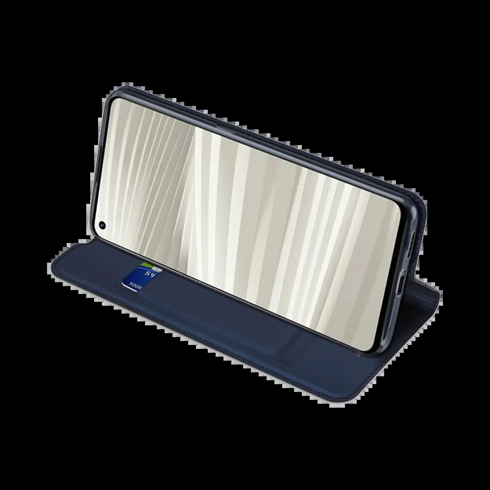 Housse folio Realme GT 2 Pro porte-carte – Dux Ducis Skin Pro Bleu - Vue 16