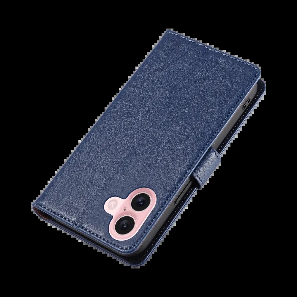 Housse folio anti-RFID iPhone 16 – PROTECT IP011 Bleu Marine - Vue 36