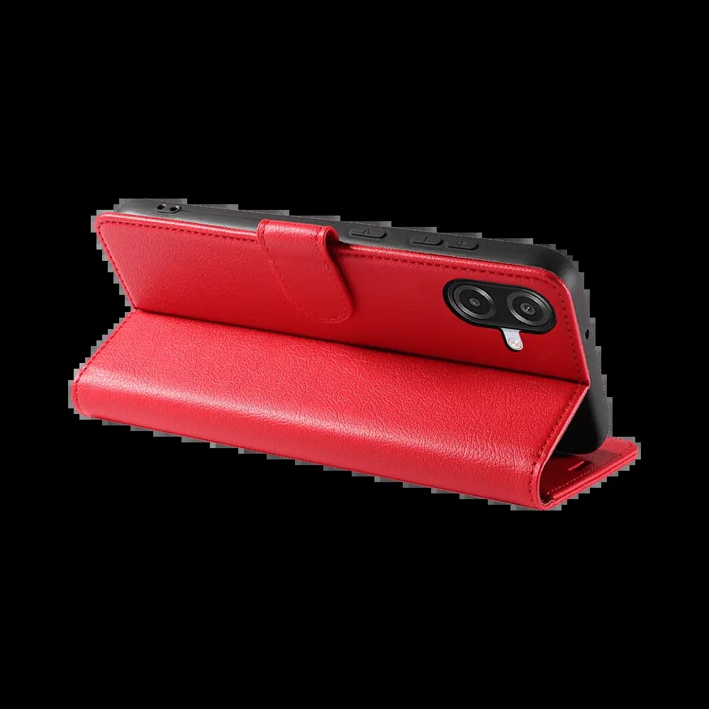 Housse folio anti-RFID Samsung Galaxy A07 4G – PROTECT IP011 Rouge - Vue 5