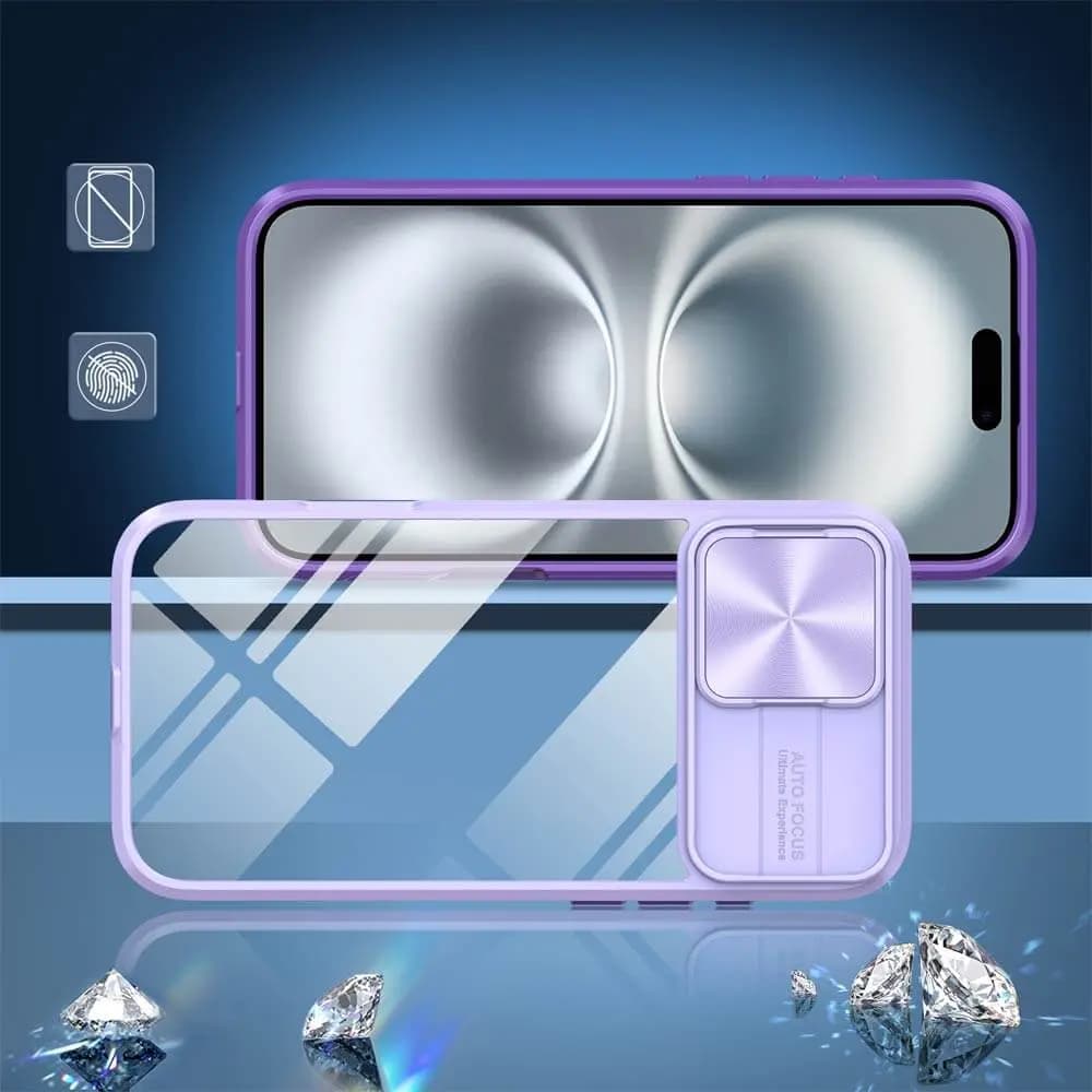 Coque avec cache caméra – iPhone 16 Plus – PROTECT IE027 Violet  - Vue 3