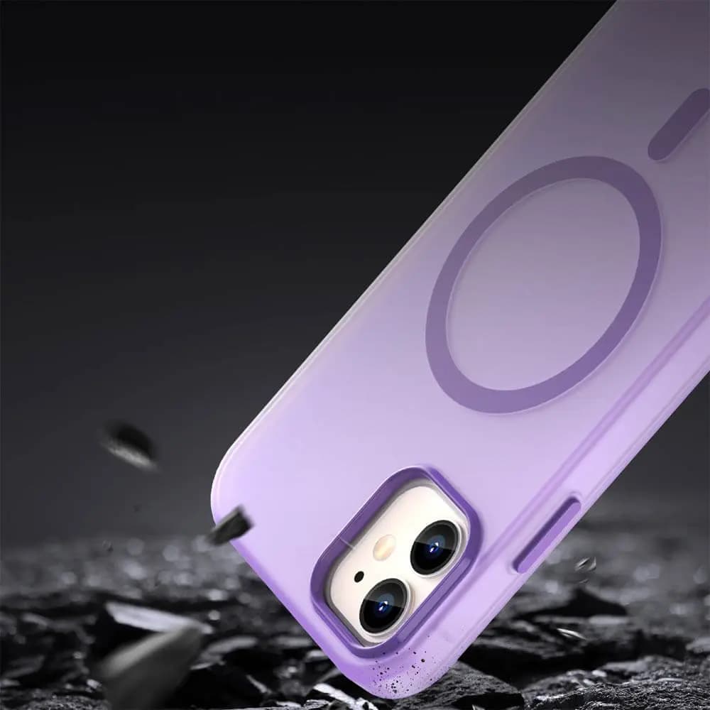 Coque MagSafe bi-matière – iPhone 11 – PROTECT MF-006 Violet Foncé - Vue 24