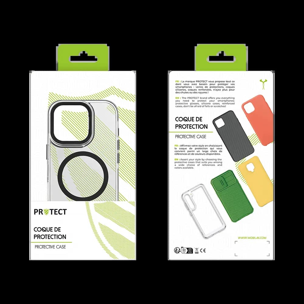 Coque MagSafe antichoc iPhone 16 Pro – PROTECT MS01 Noir - Vue 12