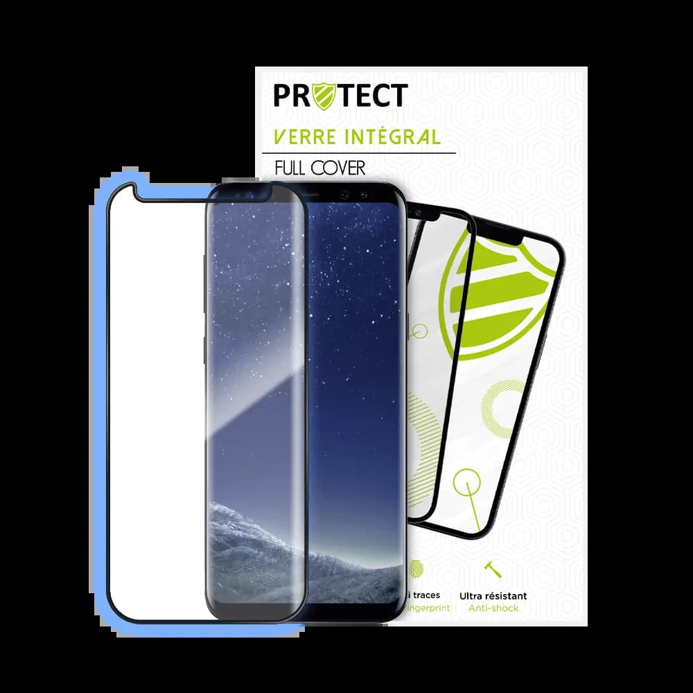 Verre trempé intégral 5D 9H – protection écran Samsung Galaxy S8+ – PROTECT Noir - Vue 24