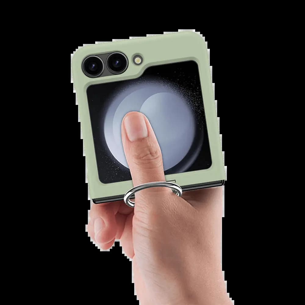 Coque de Protection avec Anneau Z-FL2 Samsung Galaxy Z Flip 6 5G Vert Clair - Vue 9