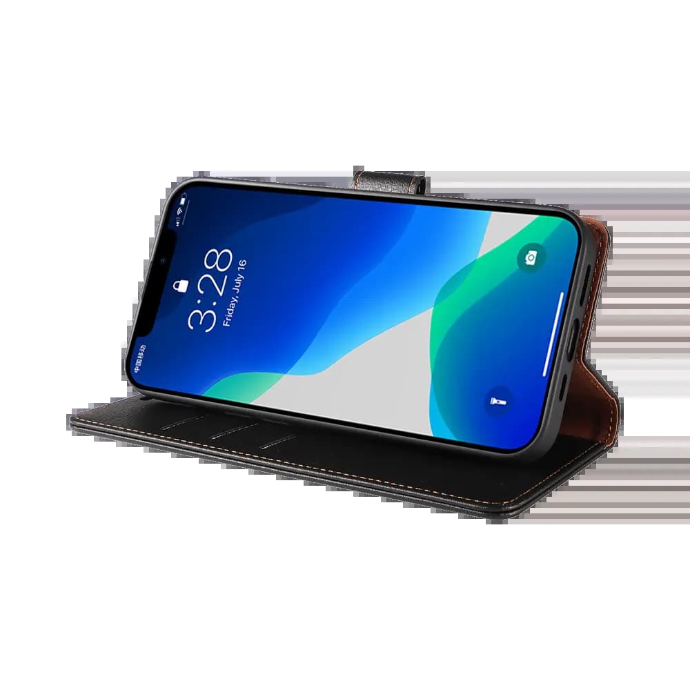 Housse folio anti-RFID iPhone 13 mini – PROTECT IP011 Noir - Vue 13