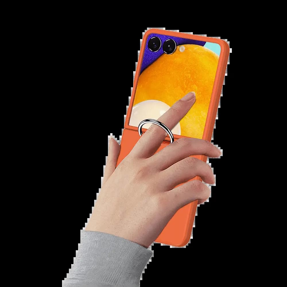 Coque de Protection avec Anneau Z-FL2 Samsung Galaxy Z Flip 7 5G  Orange - Vue 3