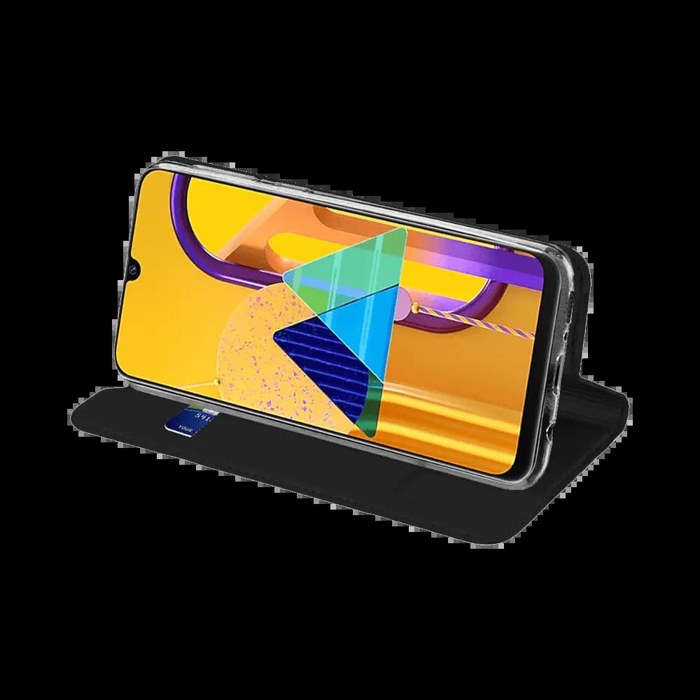 Housse folio Samsung Galaxy M21 porte-carte – Dux Ducis Skin Pro Noir - Vue 12