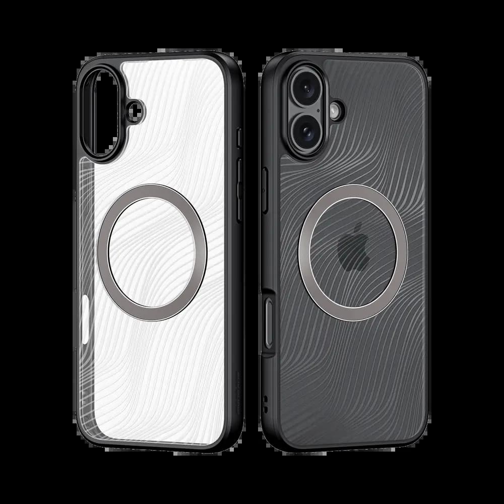 Coque anti-chocs finition mate – iPhone 16 – Dux Ducis Aimo Noir - Vue 3