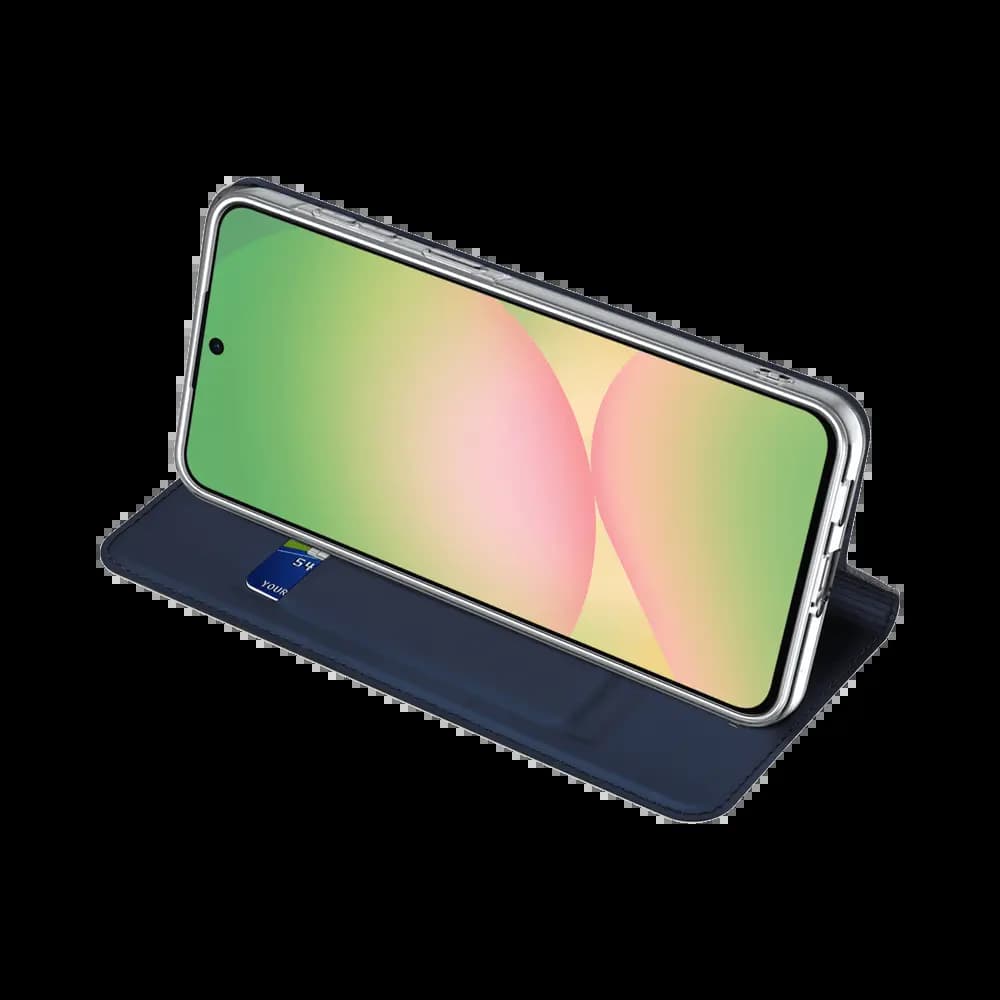 Housse folio Samsung Galaxy A57 5G porte-carte – Dux Ducis Skin Pro Bleu - Vue 5