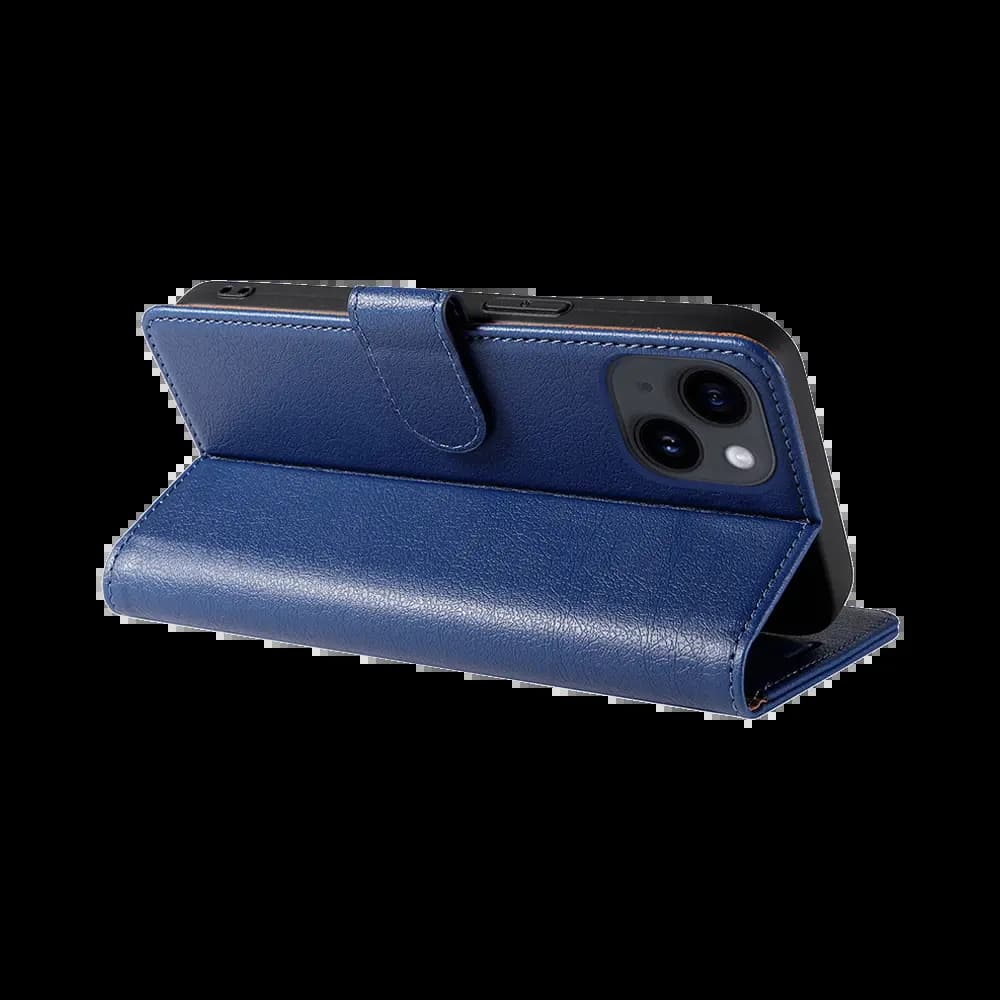 Housse folio anti-RFID iPhone 14 – PROTECT IP011 Bleu Marine - Vue 10