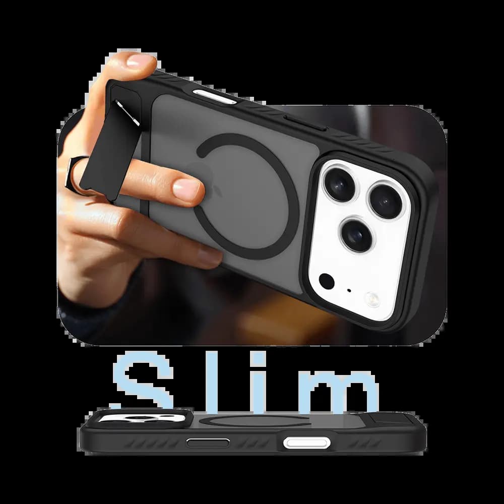 Coque de protection MagSafe avec support – Apple iPhone 17 Pro – PROTECT IF014 Noir - Vue 5