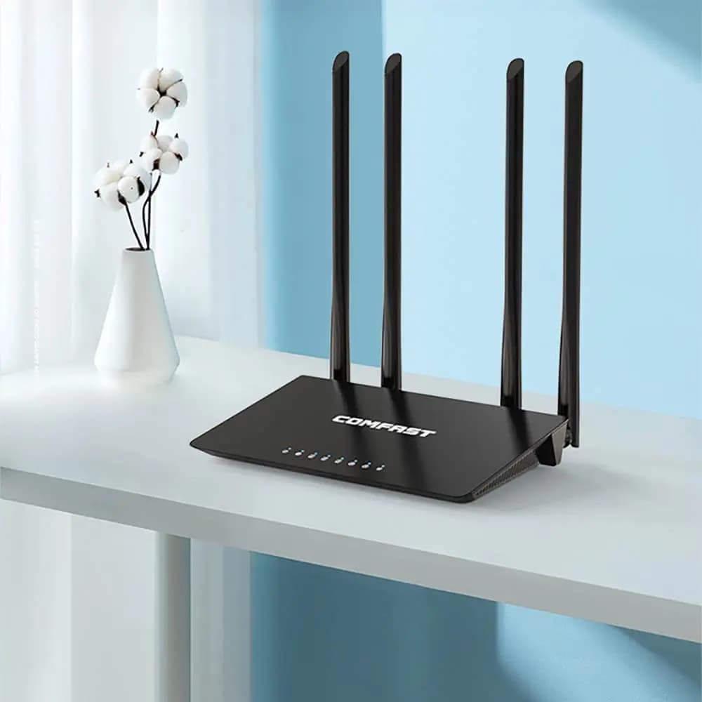 Routeur WiFi bi-bande AC1200 4 antennes – Comfast V2 CF-WR619AC - Vue 48