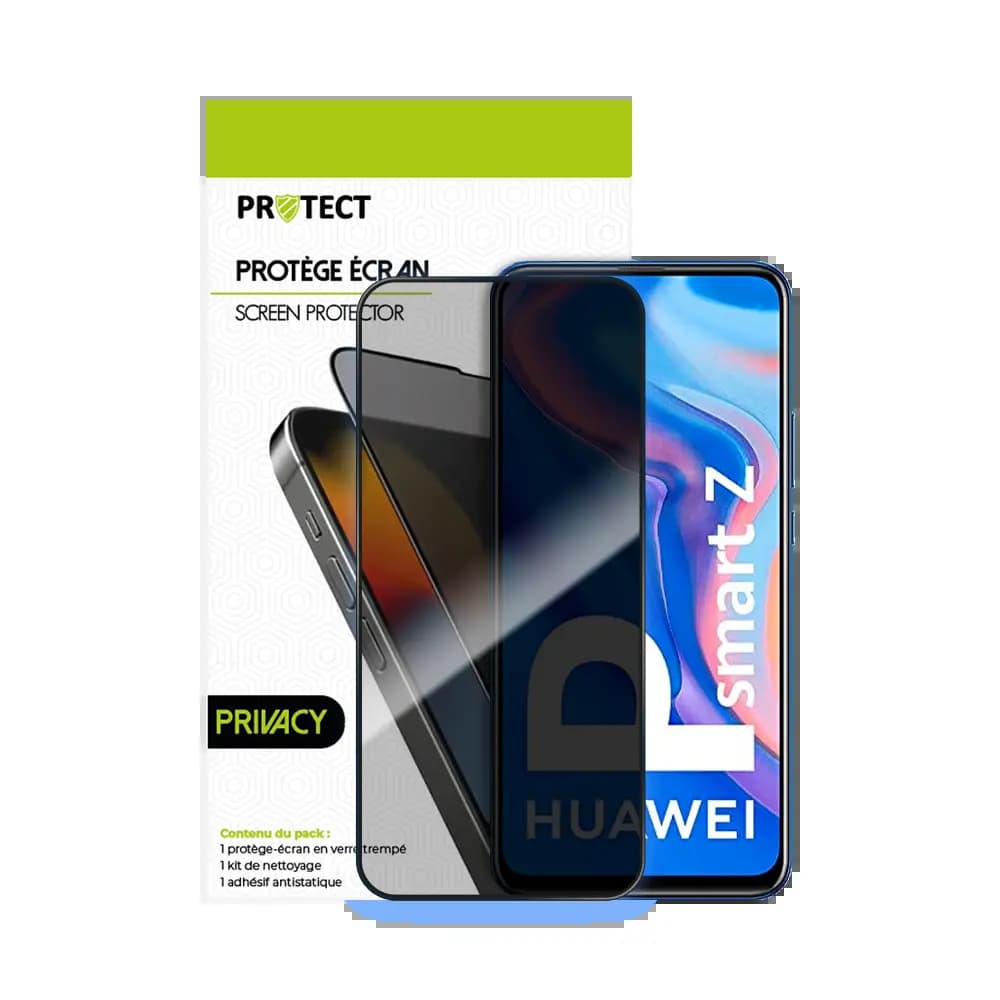 Verre trempé anti-espions 9H – Huawei P Smart Z – PROTECT Transparent - Vue 20