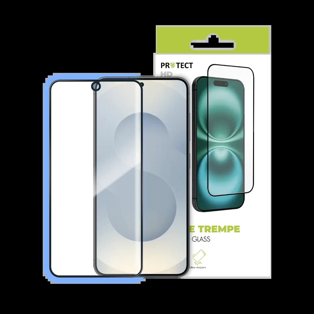 Verre trempé Samsung Galaxy S24 5G / S25 - protection écran 9H - PROTECT Transparent - Vue 24