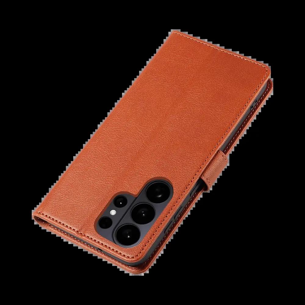 Housse folio anti-RFID Samsung Galaxy S26 Ultra – PROTECT IP011 Marron - Vue 48