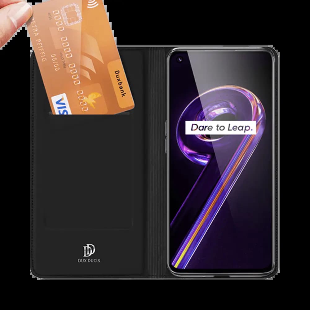 Housse folio Realme 9 Pro+ / 9 porte-carte – Dux Ducis Skin Pro Noir - Vue 3